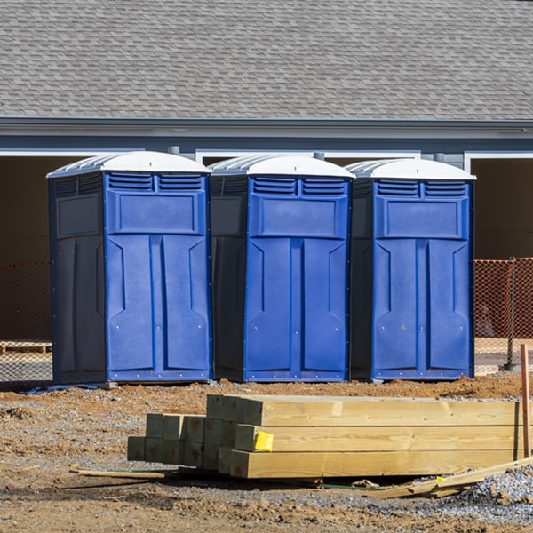 what is the expected delivery and pickup timeframe for the porta potties in Swiss